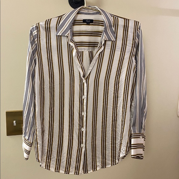 Rails Silk Stripe Blouse - Picture 5 of 9